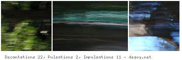 Decantations 22, Pulsations 2, Impulsations 11